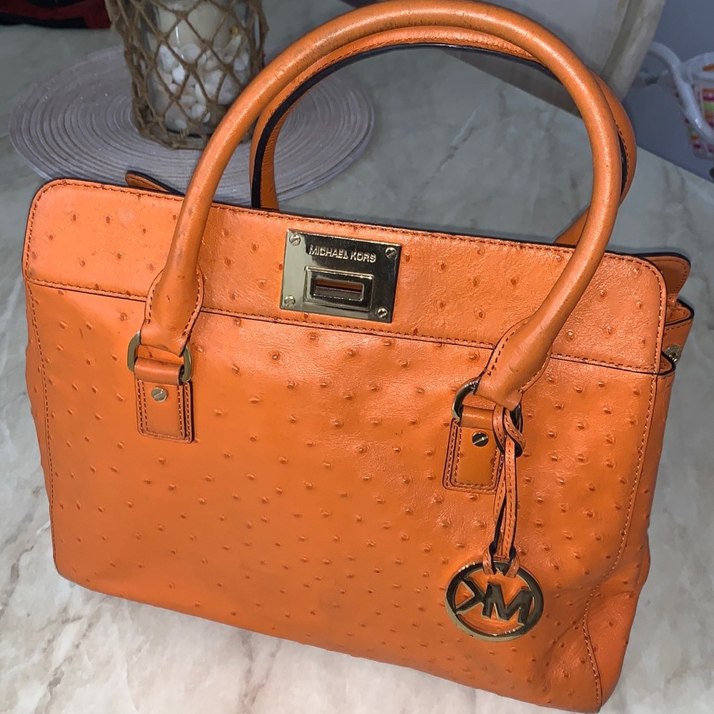Michael Kors ostrich bag